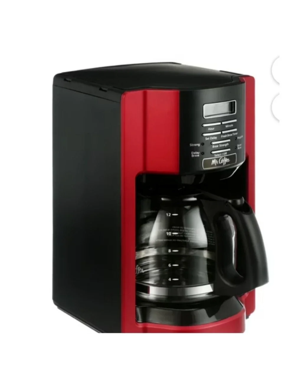 Mr. Coffee 12-Cup Coffee Maker - Red